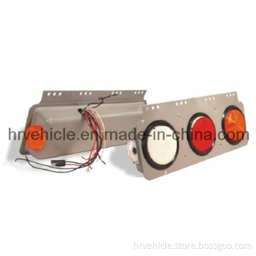 4" Metal Tail Lamp 3 Holes Module Sets HR40-4043